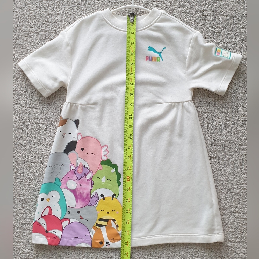 PUMA Girls Dresses PUMA X SQUISHMALLOWS Little Kids' White Dress Size Around 5T - Picture 5 of 6